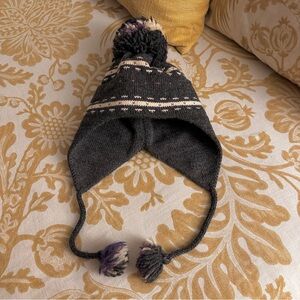 Sarita Virgin Wool Ski Hat with ear flaps